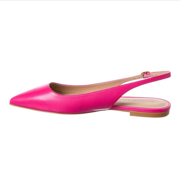 NEW Stuart Weitzman Mara Leather Slingback Flat in Pink ORIG$395 - Size 7.5 - Picture 3 of 8